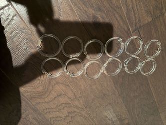 Clear Plastic Binder Rings – Set of 12