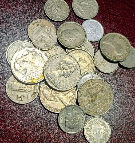 World Coins Silver Toned Lot