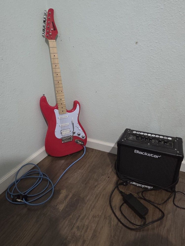Electric Guitar With Amp