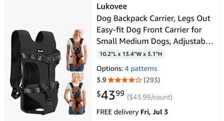 Lukovee Dog Backpack Carrier