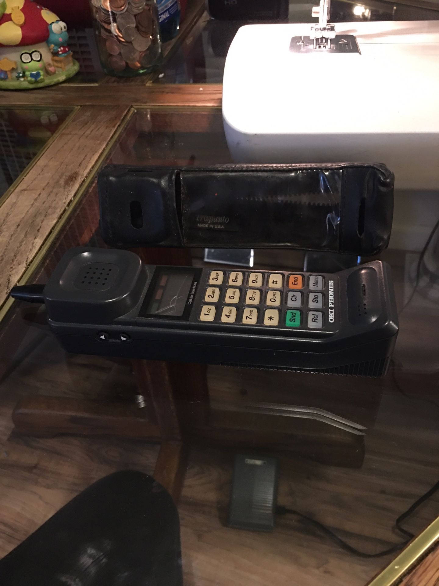 80s Brick Cell Phone Oki Phone W/ Case
