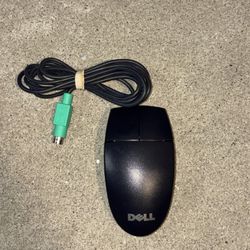 Dell Logitech 2-Button Mechanical Ball Mouse PS/2 Part Number M-SAW34 Vintage