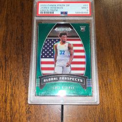 James Wiseman Green Prizm Rookie PSA 9