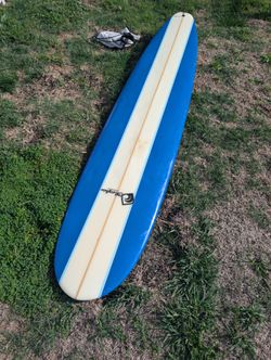 9'0 Surfboard Beginner Longboard Blaster Fins And Leash