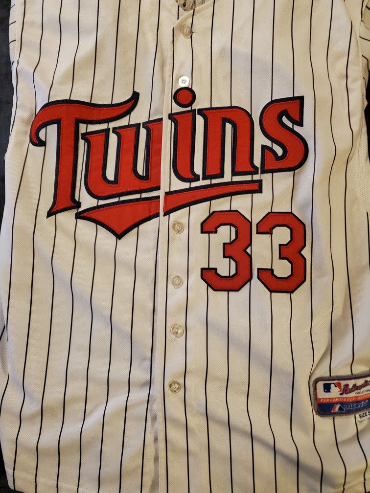 Justin Morneau #33 Majestic Minnesota Twins Inaugural Season 2010 MLB Jersey Size 50