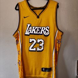 Lakers jersey Gold LeBron James XL 