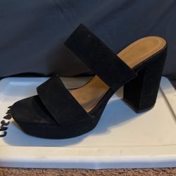Black Suede Heels 