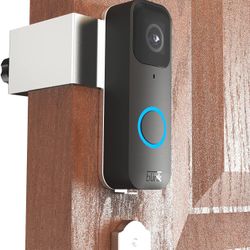 Doorbell Door Mount,No Drill,Anti-Theft Mount Made of high-hardness Stainless Steel and Aluminum Alloy. Not Block Doorbell Sensor(Silver)