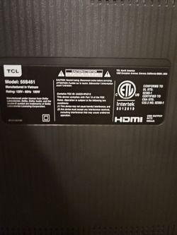TCL Roku 55" TV with Remote