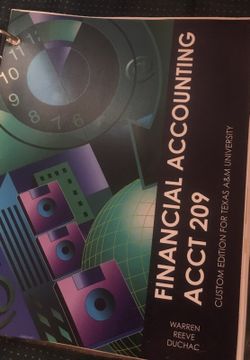 Financial accounting (Acct 209) textbook
