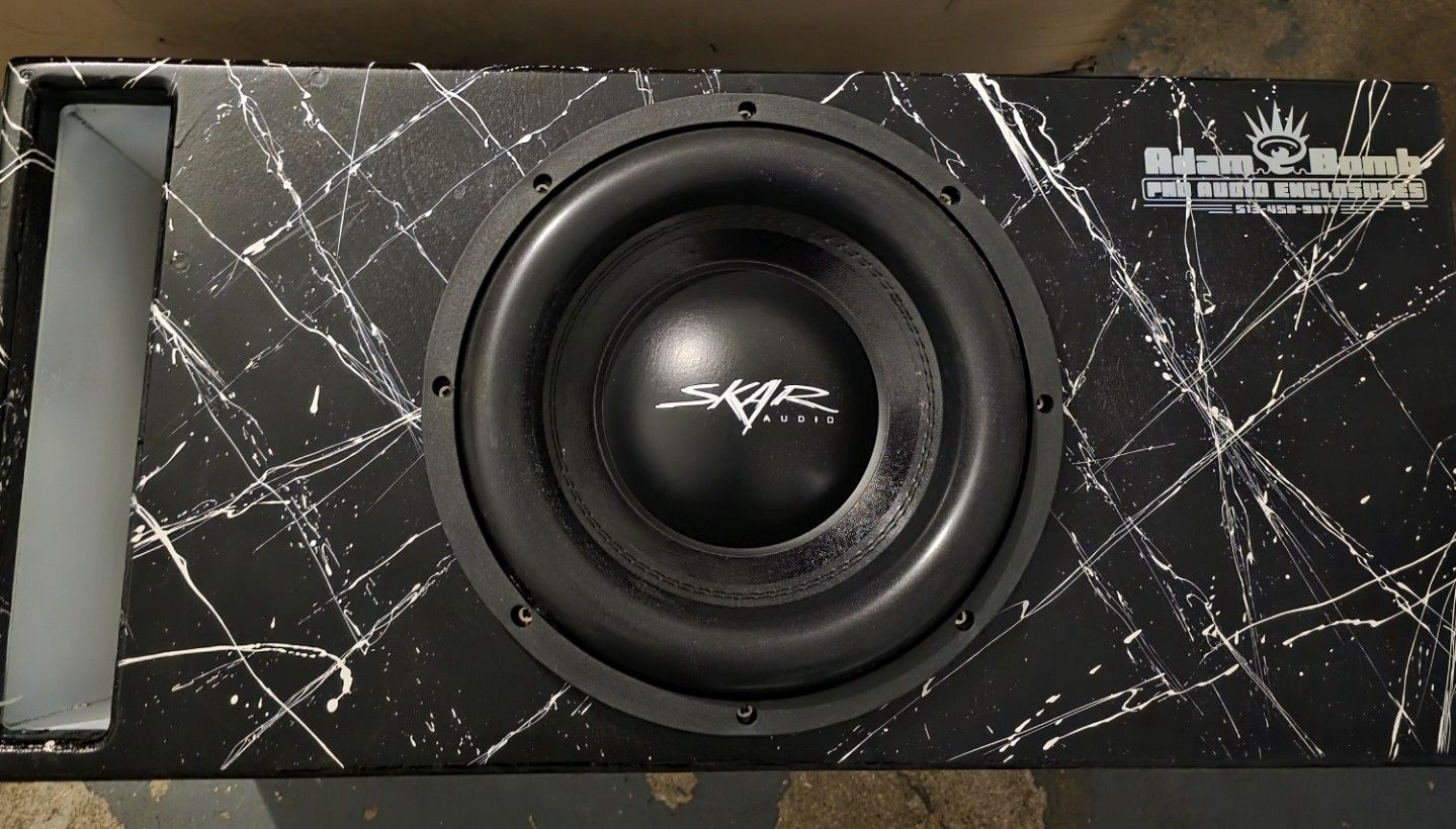 Single 12 Inch Subwoofer In Box