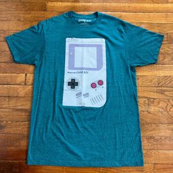 Nintendo Gameboy T Shirt Tee Men S Small Teal Blue