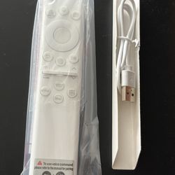 Replacement Solar Frame TV Remote for Samsung Smart TV with Voice Bluetooth Rechargeable Solar Cell