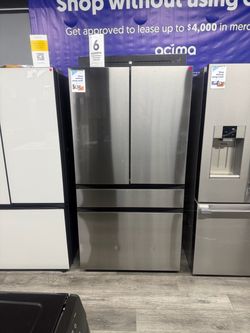 Samsung - Bespoke 29 Cu Ft 4-Door French Door Refrigerator With Inner Beverage Center In Stainless Steel 😍