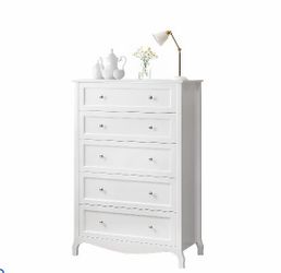 New White 5-Drawer Dresser