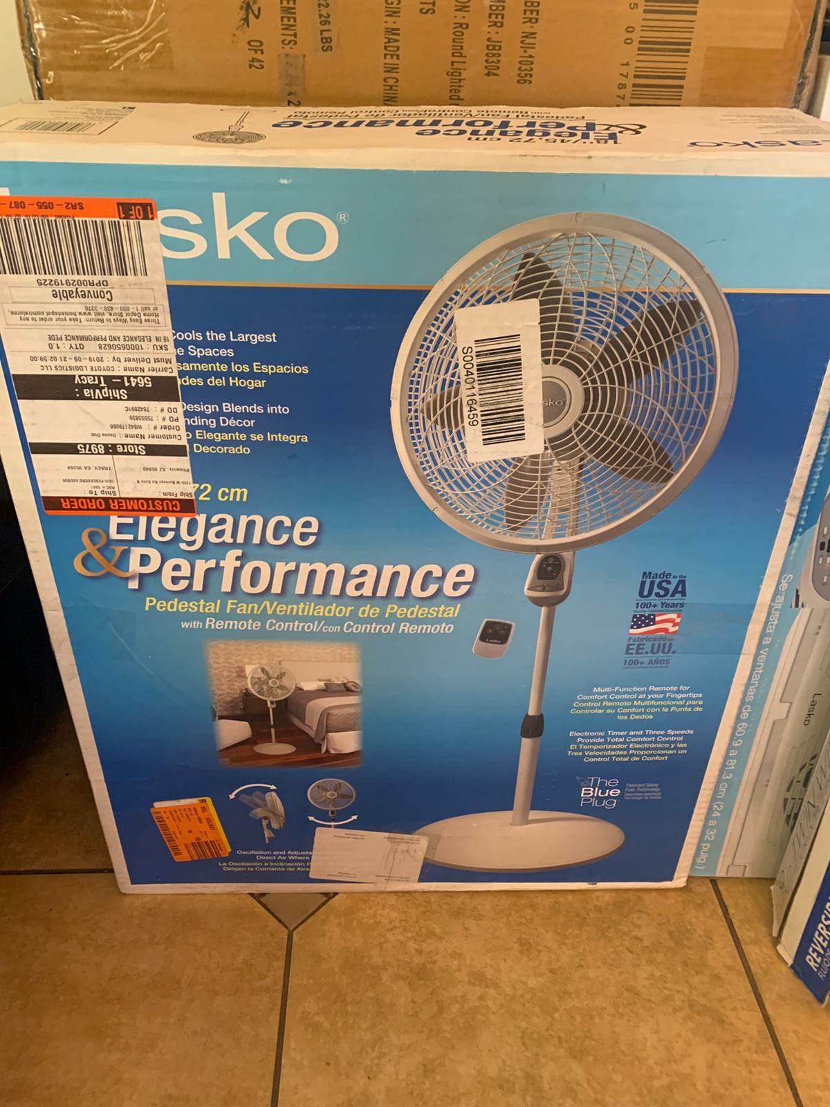 Elegance performance ventilator ventilador fan tower fan stand up control new lasko Xtra