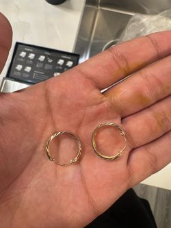Gold 14kt hoop earrings