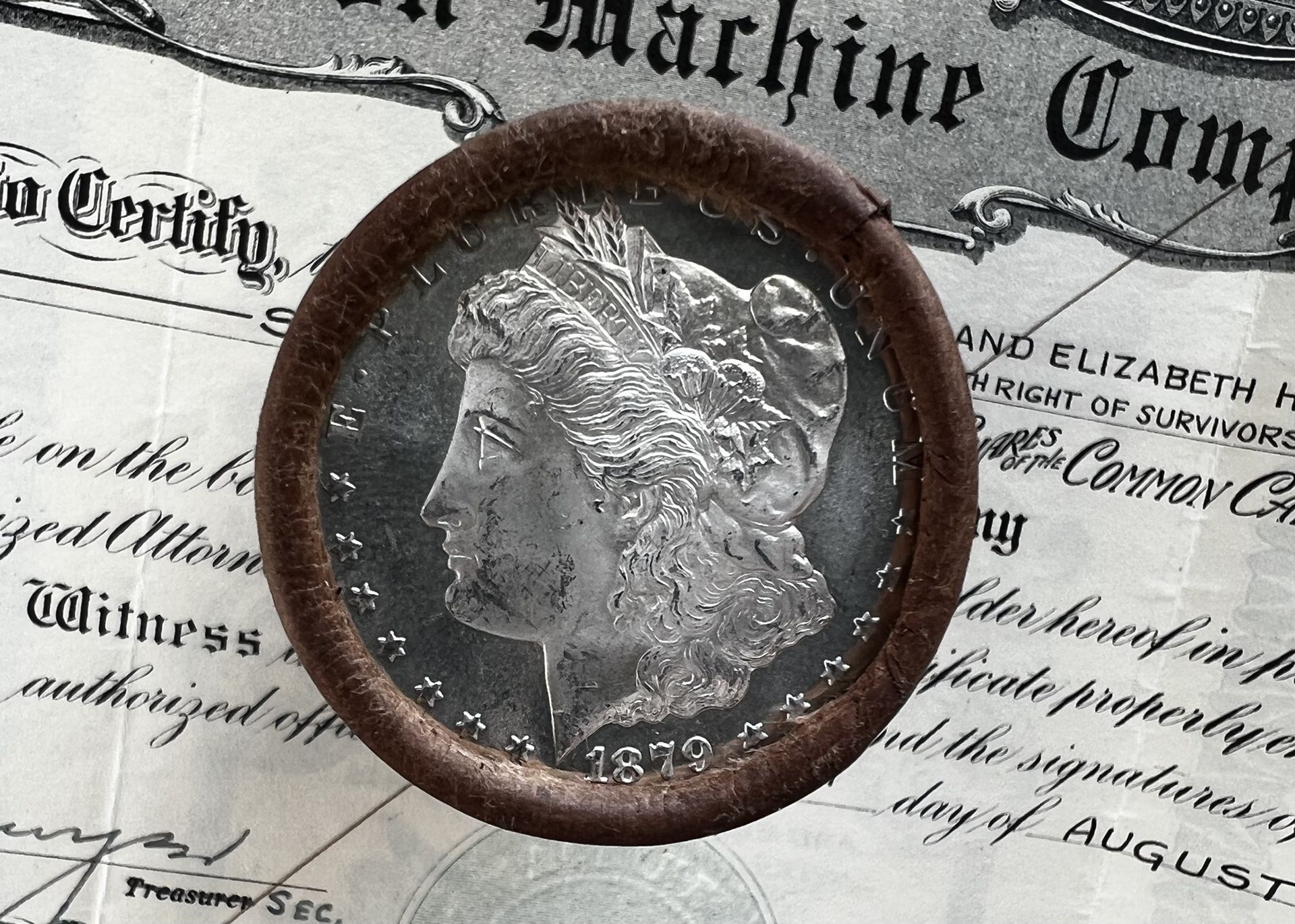$20 SILVER DOLLAR ROLL 1879 and CC-Mint MORGAN DOLLAR ENDS