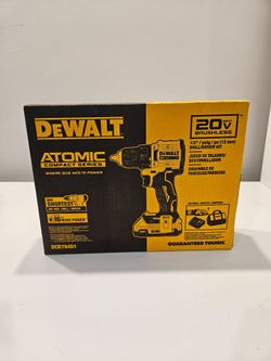 DEWALT ATOMIC 20V MAX Brushless 1/2" Drill/Driver Kit DCD794D1 – NEW