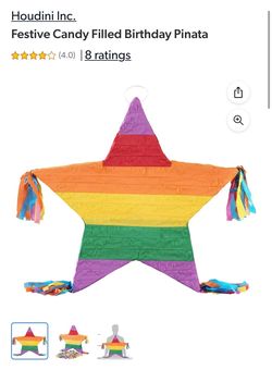 Piñata Filled With Candy 2. Rainbow And Start