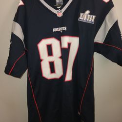 Patriots Gronkowski Superbowl Jersey XL 