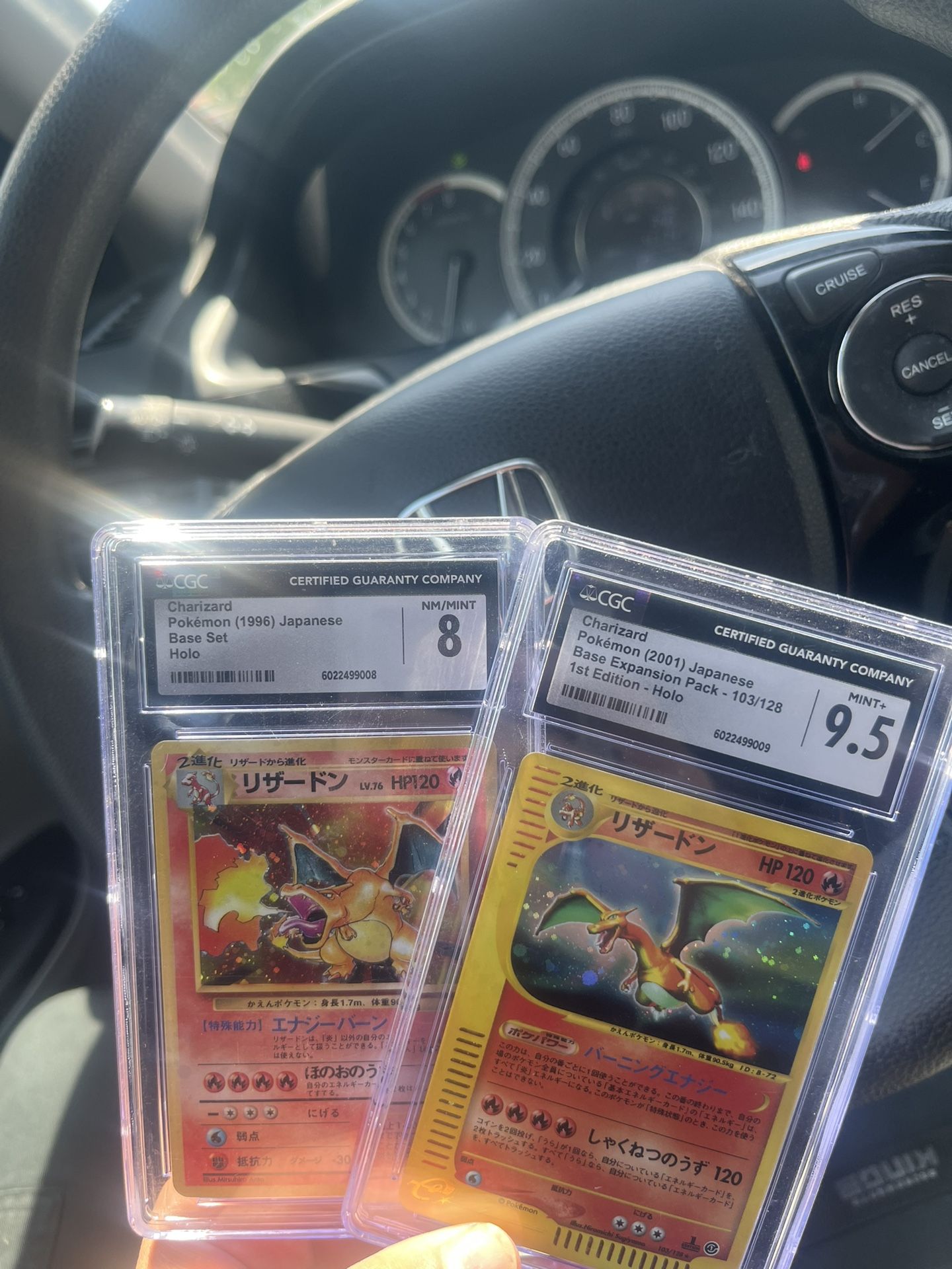 Pokemon Vintage Charizard Graded CGC Slabs