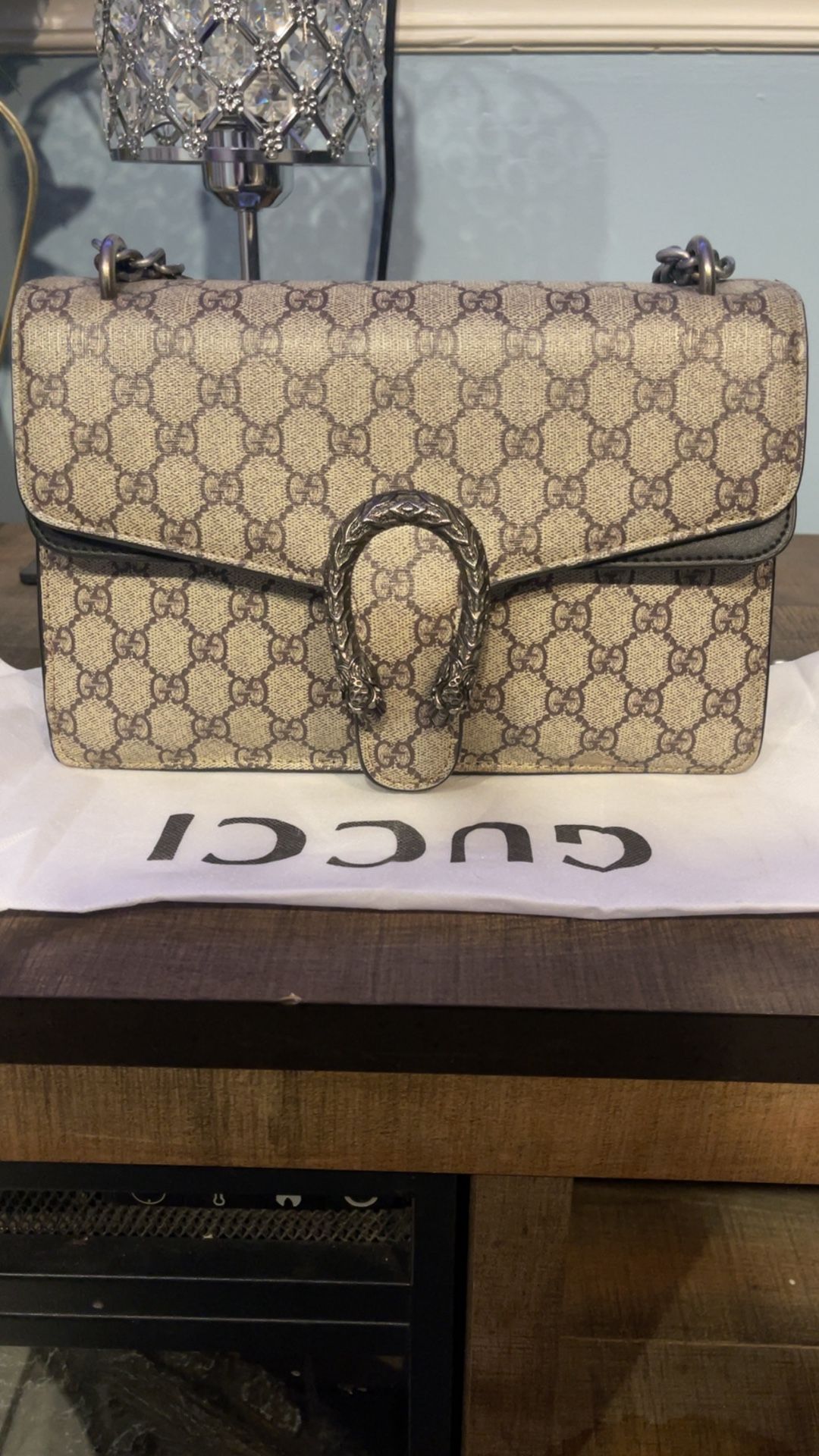 GUCCI Dionysus printed coated-canvas shoulder bag