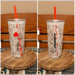 Starbucks Pumpkin Glass Tumbler