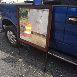 Brown Dresser Mirror