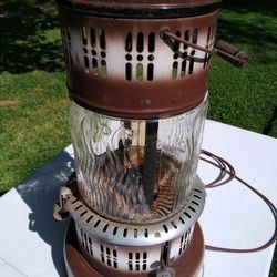 Vintage Perfection Heater/ Repurposed Lamp 