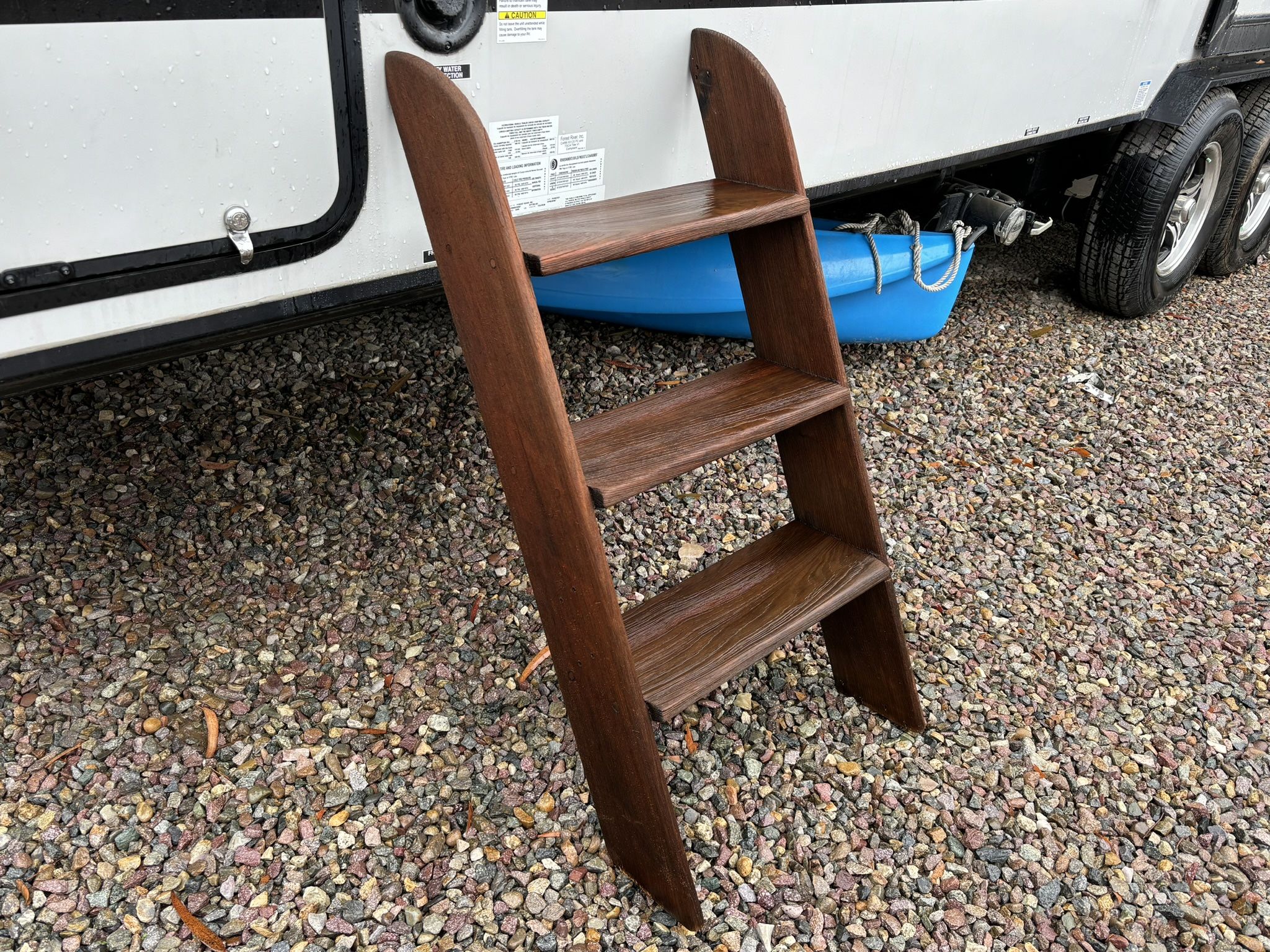 Teak Companion Way Stairs For Sailboat Nice Condition