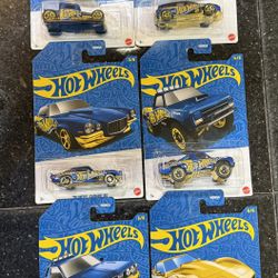 Hot Wheels 58th Anniversary Gold And Blue 