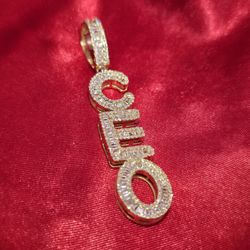 10k Yellow Gold Diamond CEO Pendant 1.30 ctw 