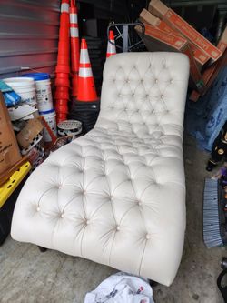 Leather Chaise
