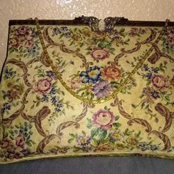 Vintage tapestry handbag