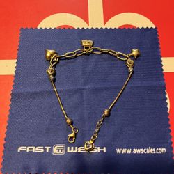 Gold Charm Bracelet 