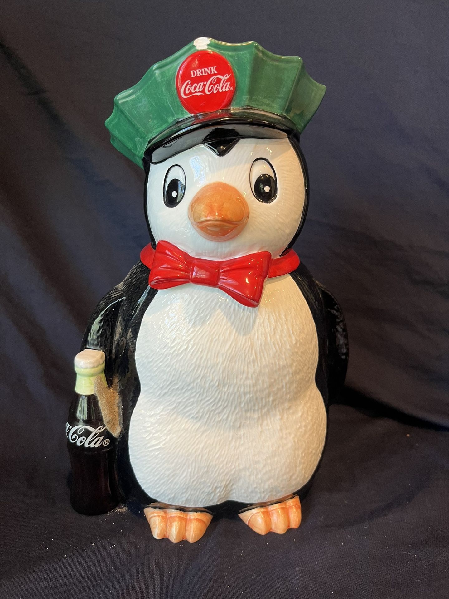 Vintage Coca Cola Penguin Cookie Jar