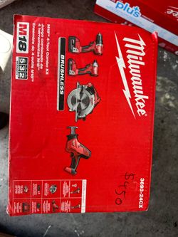 M18 18-Volt Lithium-Ion Brushless Cordless Combo Kit (4-Tool) with 2-Batteries, 1-Charger and Tool B