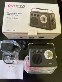 New C Crane CC Gozo Music Player Ready AM/FM Radio