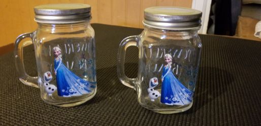 Frozen glass jars