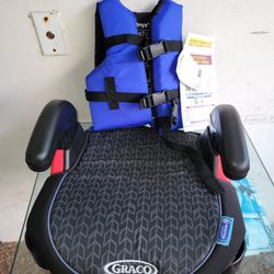 ONYX child/enfant/nino safety vest and GRACO childrens car seat