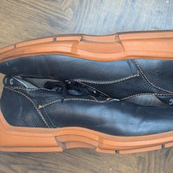 JOHN FLUEVOG FUTURE ANGELS Orange Black Leather Y2K Shoes Sneaker Men's Size 9