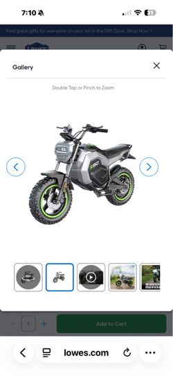 Ego Power Mini Bike
