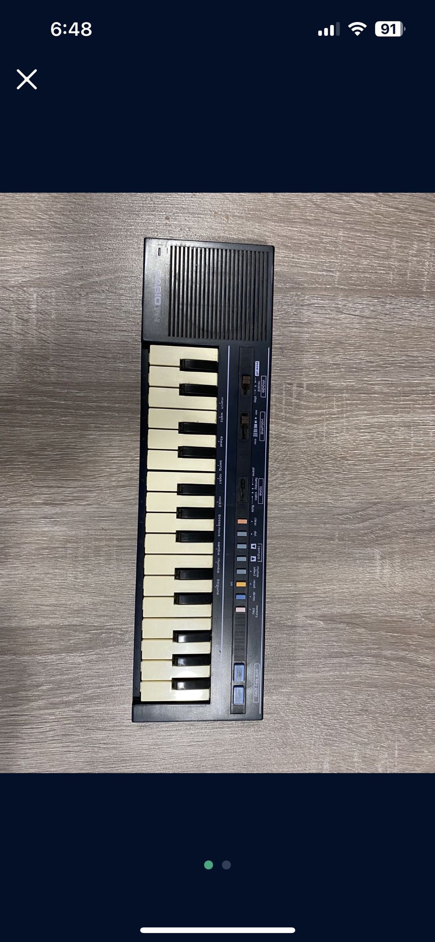 Casio (Mini Portable Keyboard Synthesizer) PT-1 Vintage Tested