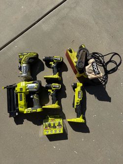 Ryobi Cordless & Power Tool Bundle (6 Tools + Bits) TOOLS ONLY