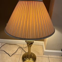 Vintage Stiffel Brass Table Lamp with 2 Shades