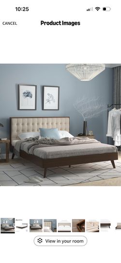 Mid century modern bed frame in good condition