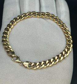 CURB LINK GOLD BRACELET #35681