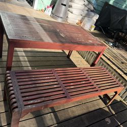 Table & Bench