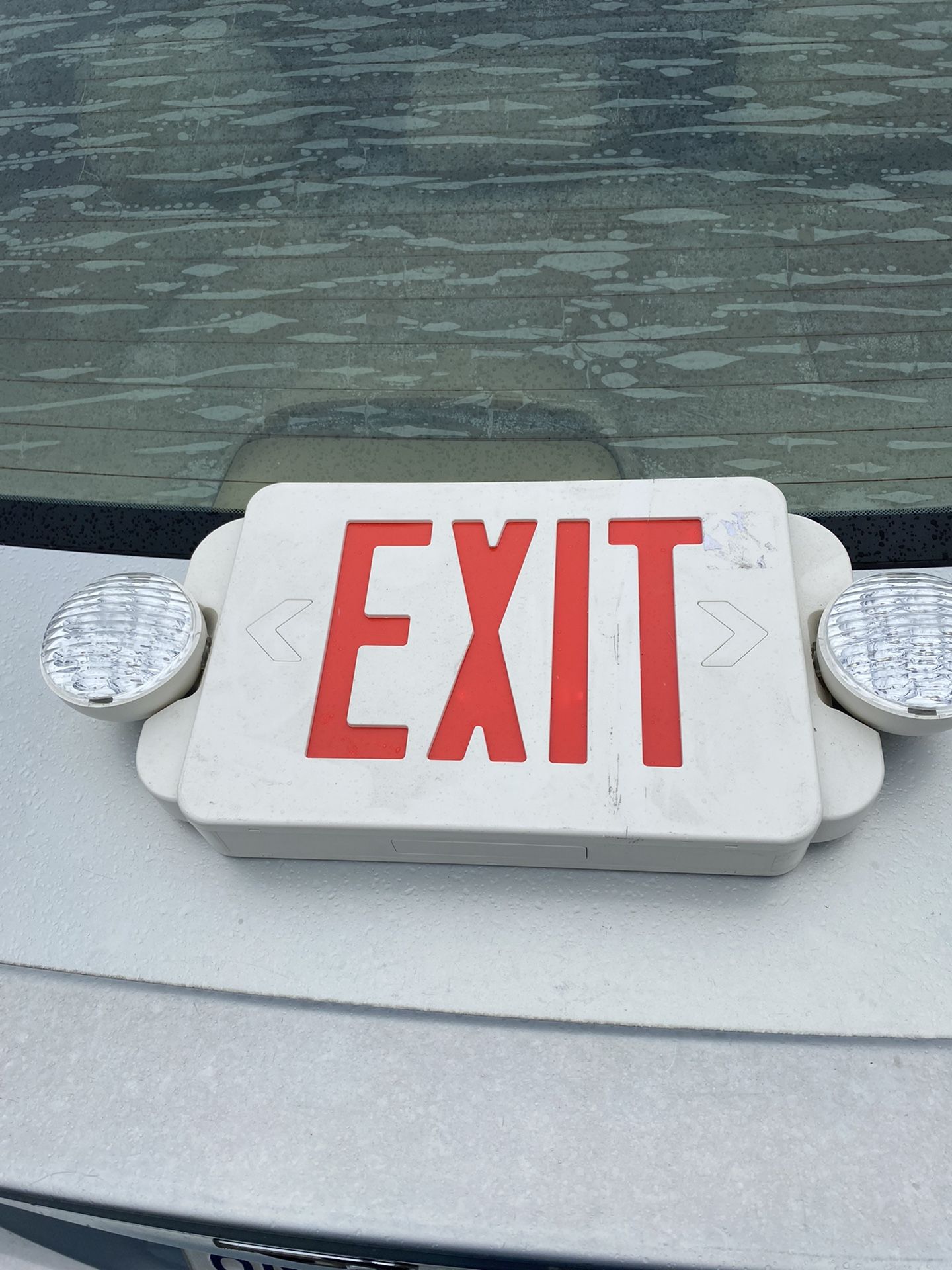 New-Exit Sign W/Lights